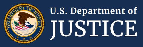 DOJ Emblem with Department of Justice text